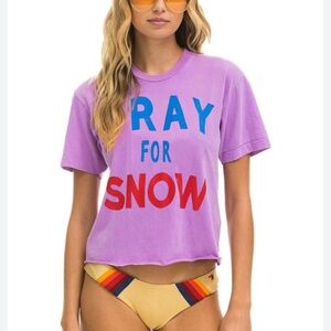 Aviator Nation Purple Graphic Tee